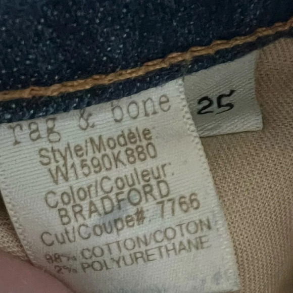 NWOT Rag & Bone The Dre Slim Boyfriend Jeans Bradford Denim Casual Women’s 25 - Picture 11 of 11